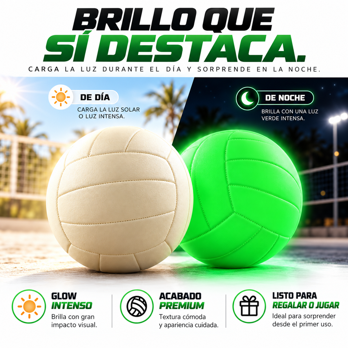 Balón de Vóley Luminoso