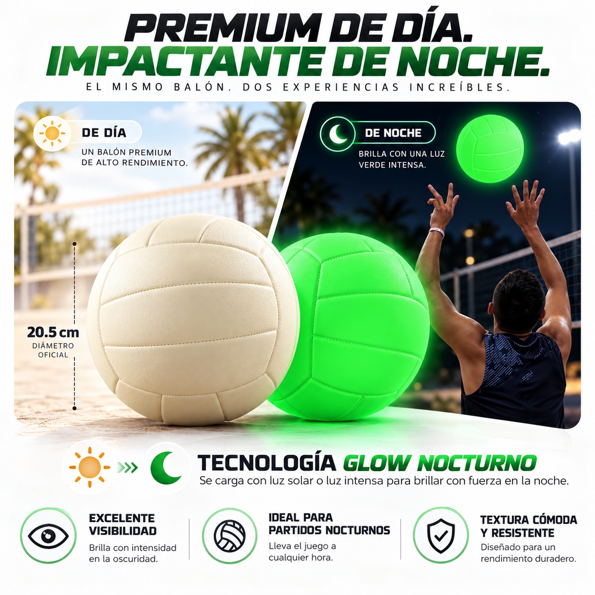 Balón de Vóley Luminoso