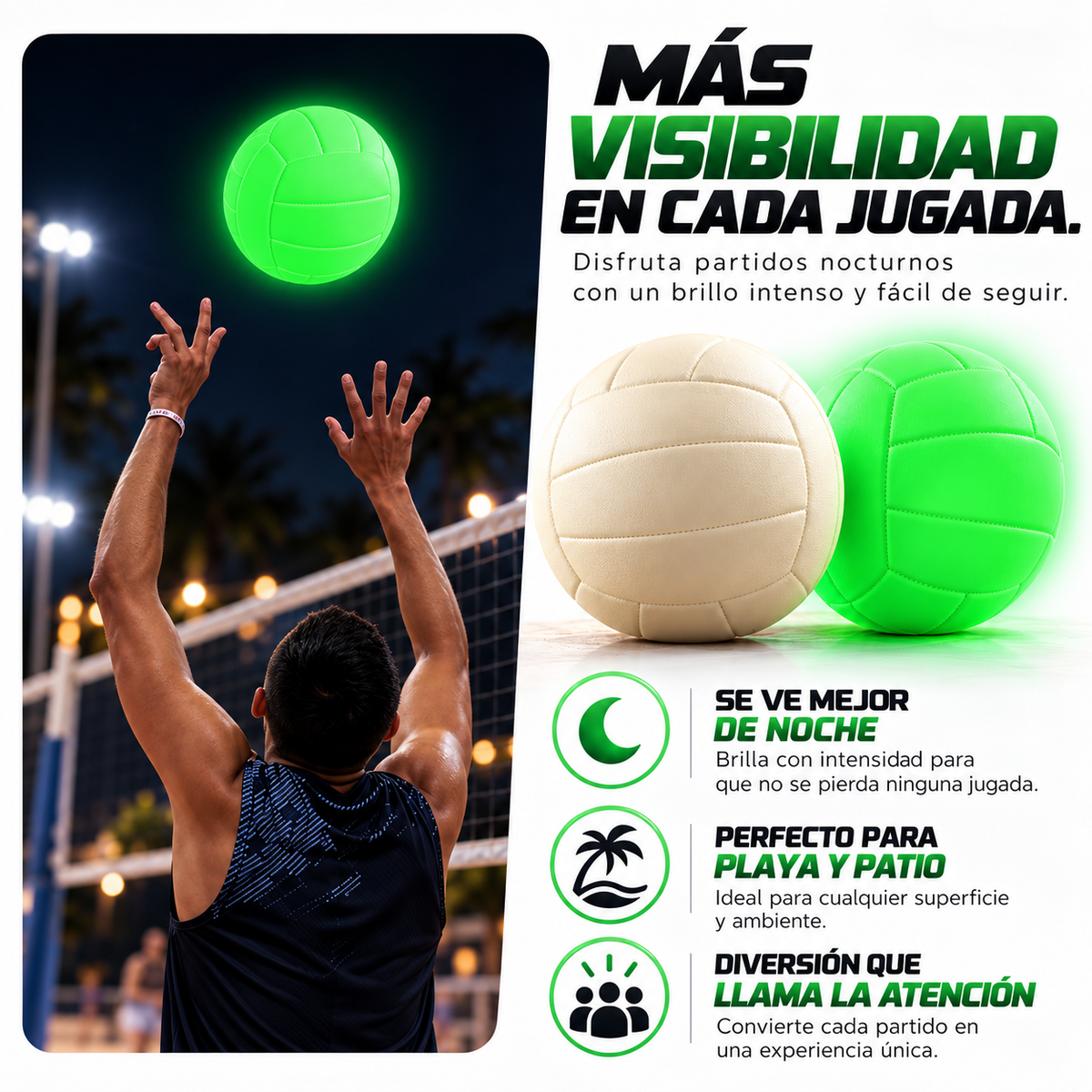 Balón de Vóley Luminoso